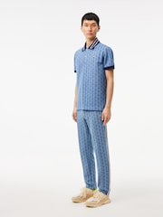 Lacoste Blue Monogram Tracksuit Bottoms - Image 4 of 8