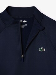 Lacoste Blue Technical Golf Quarter Zip Sweatshirt - Image 6 of 6
