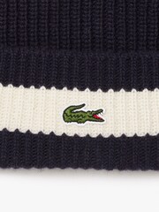 Lacoste Blue Winter Beanie - Image 2 of 2