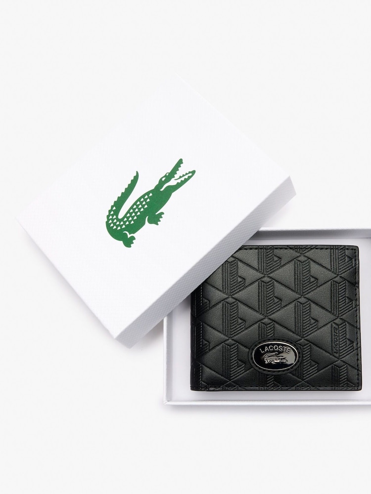 Lacoste Core Originals Nomogrammw Black Wallets - Image 4 of 5