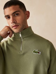 Grün - Lacoste Croc-Effekt Signature-Sweatshirt aus 100% Baumwolle - Bild 3 von 3
