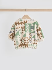 Green Aztec Fleece Top and Joggers Set - Image 8 of 14