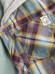 Red/Blue Check Shirt and Joggers 3 Piece Baby Set - Image 10 of 14
