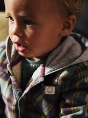 Red/Blue Check Shirt and Joggers 3 Piece Baby Set - Image 2 of 14
