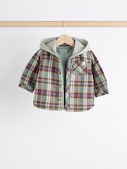 Red/Blue Check Shirt and Joggers 3 Piece Baby Set - Image 5 of 14