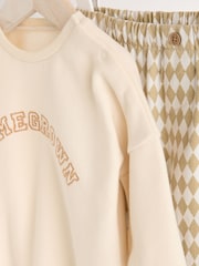Neutral Slogan Baby Sweatshirt and Joggers Set - Image 11 of 16