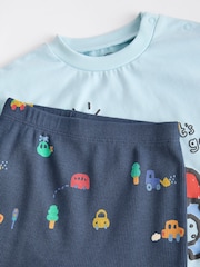 Blue Tractor Baby Top And Leggings Set - Image 11 of 12