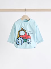 Blue Tractor Baby Top And Leggings Set - Image 3 of 12