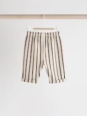 Rust Brown Stripe Baby Top And Leggings Set - Image 6 of 13