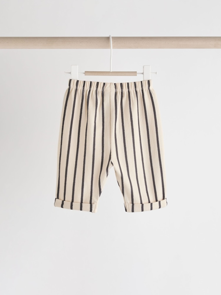 Buy Rust Brown Stripe Baby Top And Leggings Set from Next Belgium