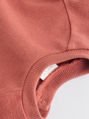 Rust Brown Stripe Baby Top And Leggings Set - Image 9 of 13