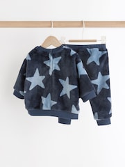 Navy Star Baby Fleece Top and Joggers Set - Image 1 of 13