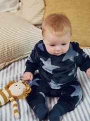 Navy Star Baby Fleece Top and Joggers Set - Image 2 of 13