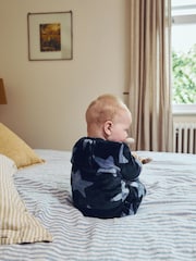 Navy Star Baby Fleece Top and Joggers Set - Image 3 of 13
