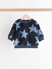 Navy Star Baby Fleece Top and Joggers Set - Image 5 of 13