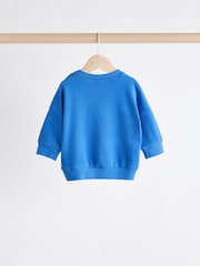 Blue/Rust Baby Sweatshirt and Joggers Set - Image 4 of 12