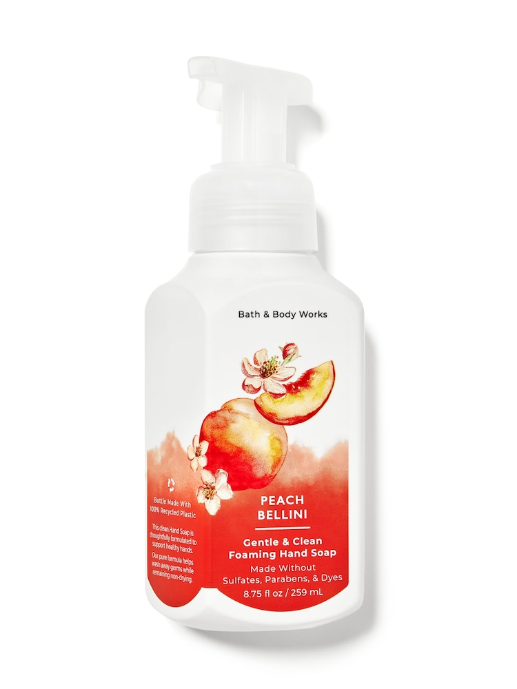 Bath & Body Works Peach Bellini Gentle and Clean Foaming Hand Soap 8.75 fl oz / 259 mL - Image 1 of 1