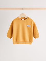 Amarillo ocre - Conjunto de sudadera y pantalones de chándal para bebé - Imagen 2 de 11
