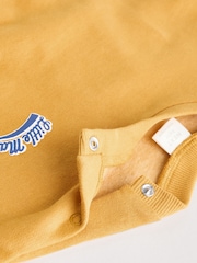 Amarillo ocre - Conjunto de sudadera y pantalones de chándal para bebé - Imagen 9 de 11
