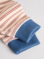 Red Stripe Baby Sweat Romper - Image 11 of 12