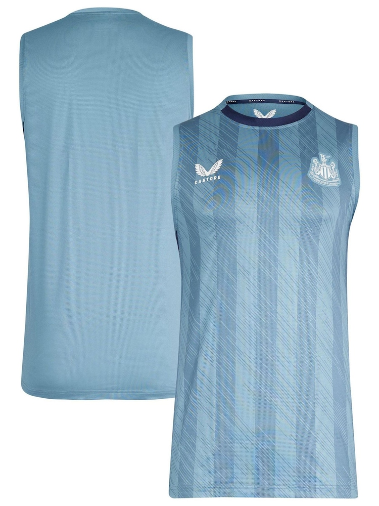 Fanatics Grey Newcastle United Players Training Vest - Image 1 of 3 Fanatics Grey Newcastle United Players Training Vest - Image 1 of 3
