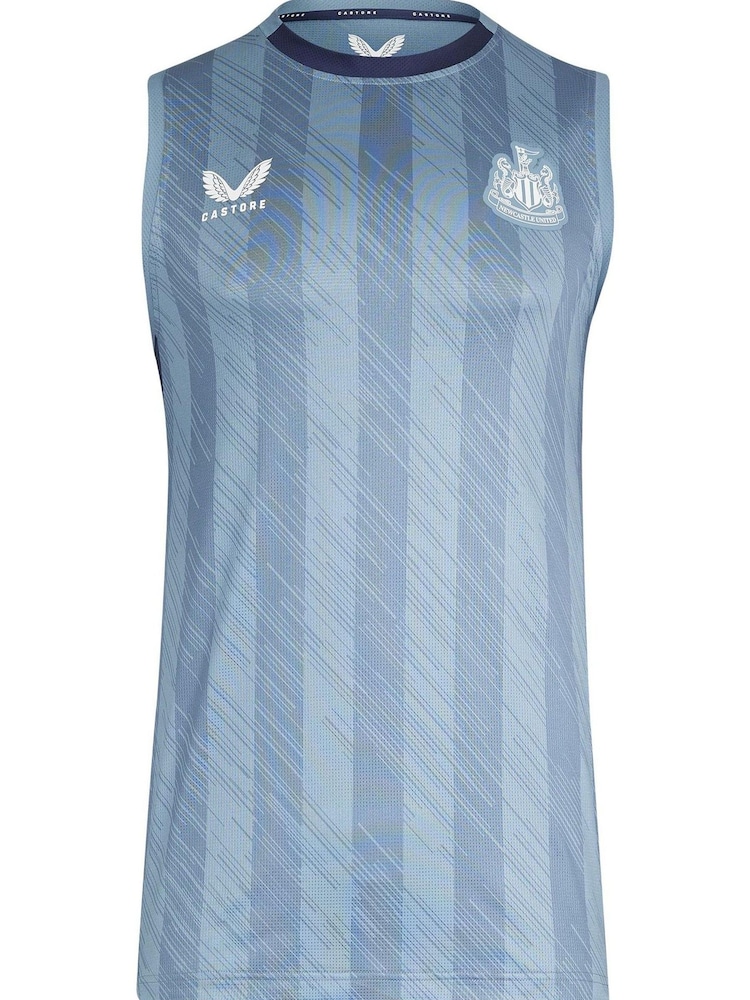 Fanatics Grey Newcastle United Players Training Vest - Image 2 of 3 Fanatics Grey Newcastle United Players Training Vest - Image 2 of 3