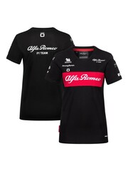 Fanatics Alfa Romeo F1 Racing 2023 Team Black T-Shirt Womens - Image 1 of 3
