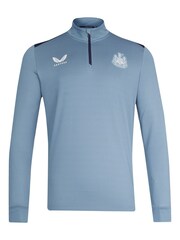 Fanatics Blue Newcastle United Players Training Quarter Zip Midlayer Sweatshirt - Image 2 of 3