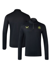 Fanatics Newcastle United Coaches Training 1/4 Zip Midlayer Black Top - Image 1 of 3