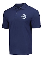 Fanatics Blue Millwall Core Crest Polo Shirt - Image 2 of 3
