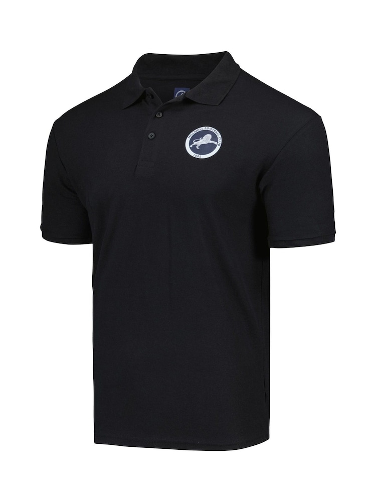 Fanatics Millwall Core Crest Black Polo Shirt - Image 2 of 3