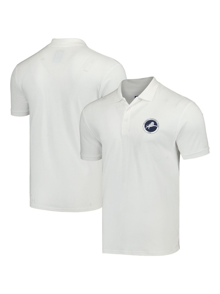 Fanatics Millwall Core Crest Polo White Shirt - Image 1 of 3