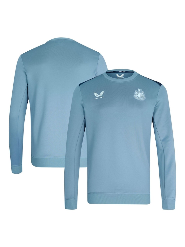 Fanatics Blue Newcastle United Players Training Sweatshirt - Image 1 of 3