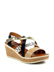Lunar Arundel Beige Wedge Sandals - Image 2 of 4