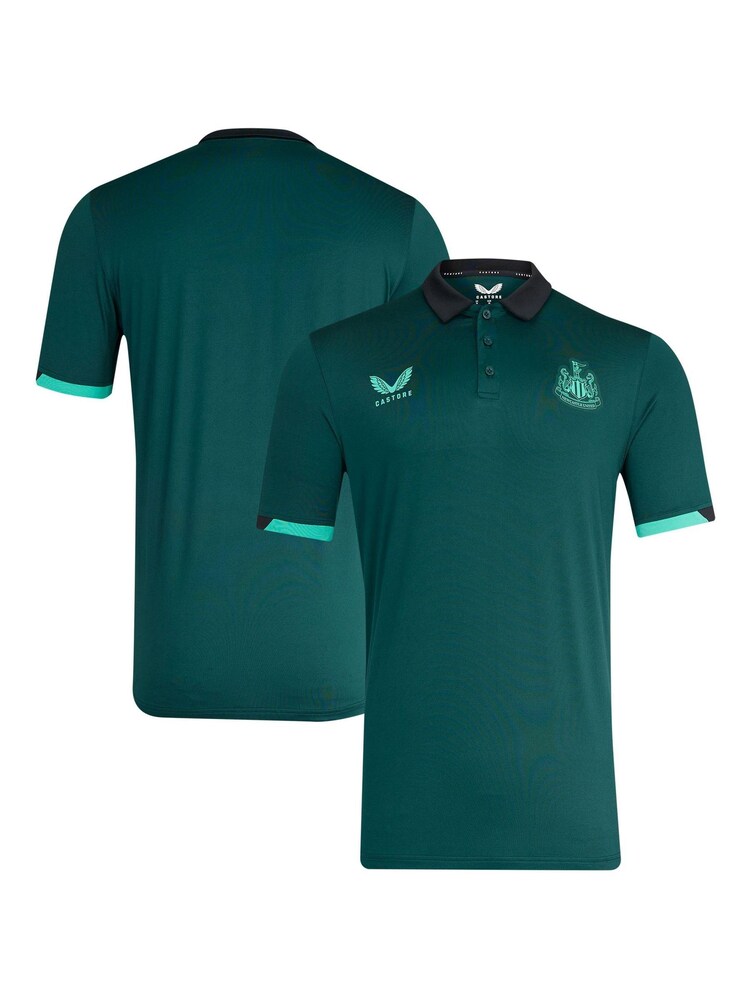 Fanatics Green Newcastle United Players Travel Polo Shirt - Image 1 of 5 Fanatics Green Newcastle United Players Travel Polo Shirt - Image 1 of 5