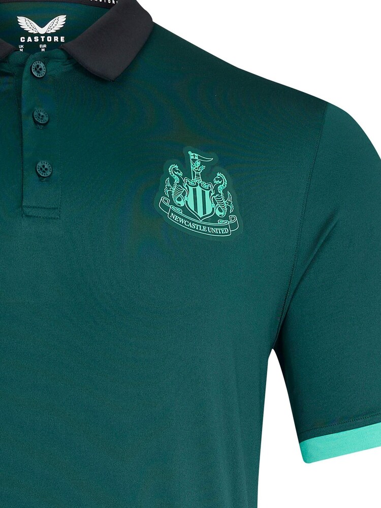 Fanatics Green Newcastle United Players Travel Polo Shirt - Image 5 of 5 Fanatics Green Newcastle United Players Travel Polo Shirt - Image 5 of 5