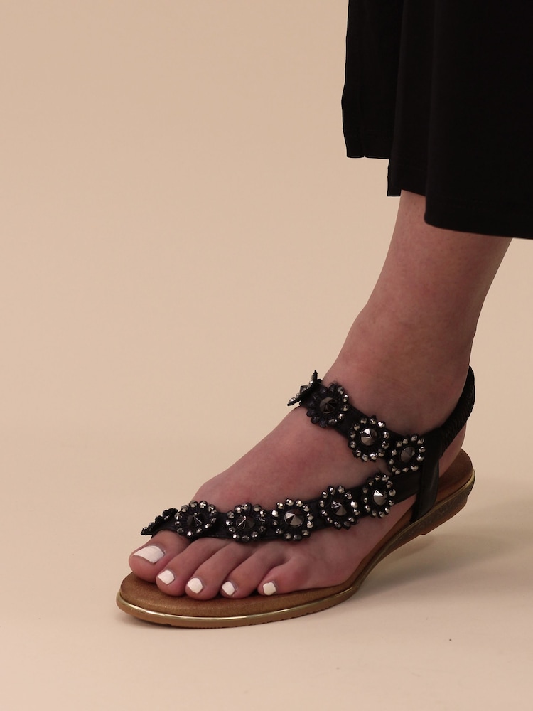 Lunar Charlotte II Floral Gemstone Sandals - Image 1 of 7