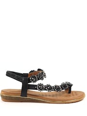 Lunar Charlotte II Floral Gemstone Sandals - Image 2 of 7