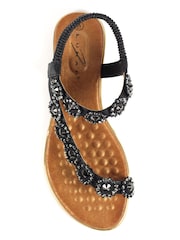 Lunar Charlotte II Floral Gemstone Sandals - Image 6 of 7