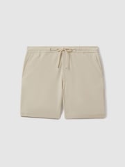 Reiss Stone Newmark Textured Drawstring Shorts - Image 2 of 5