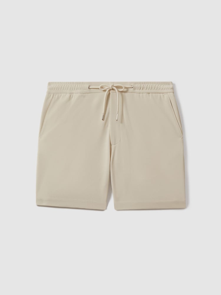 Reiss Stone Newmark Textured Drawstring Shorts - Image 2 of 5