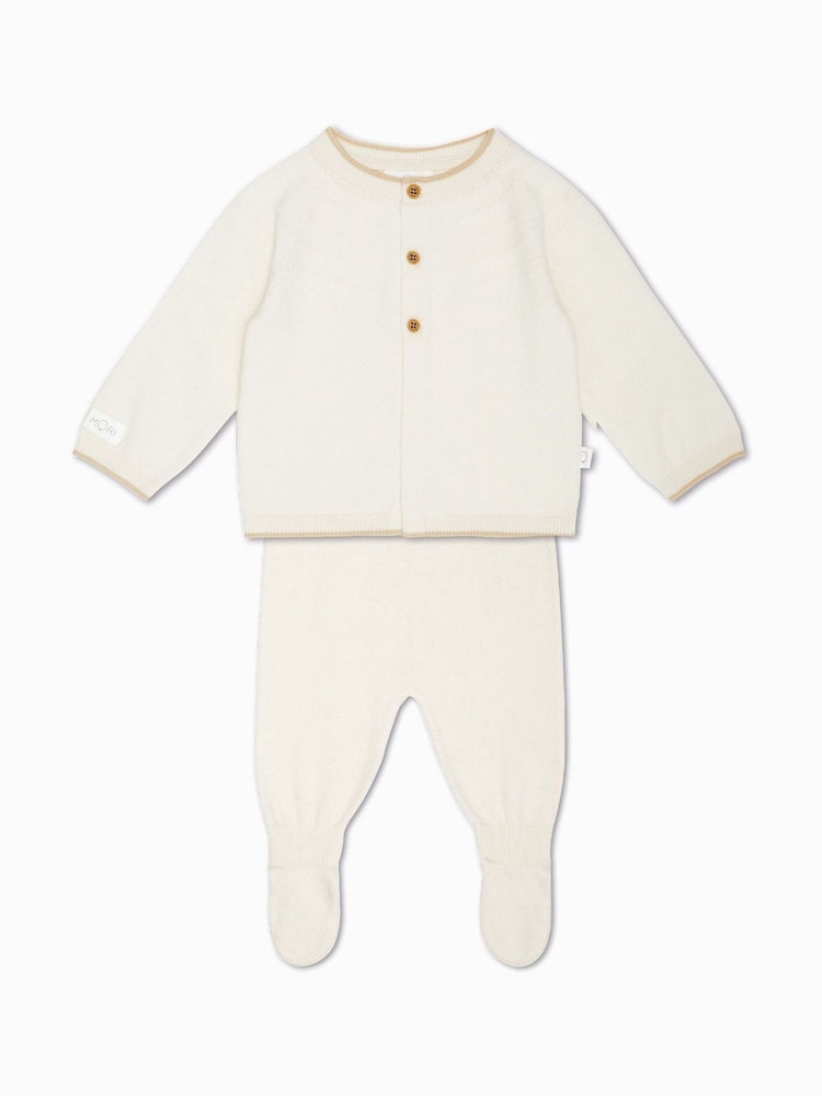 MORI Cotton Knitted Jumper & Leggings Baby Gift Set - Image 1 of 1