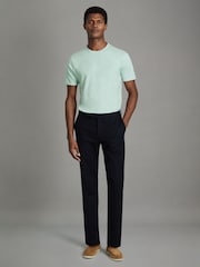 Reiss Mint Bless Cotton Crew Neck T-Shirt - Image 1 of 5