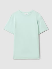Reiss Mint Bless Cotton Crew Neck T-Shirt - Image 2 of 5