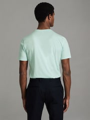 Reiss Mint Bless Cotton Crew Neck T-Shirt - Image 5 of 5