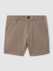 Reiss Mushroom Brown Wicket 9-13 yrs Casual Chino Shorts - Image 2 of 4