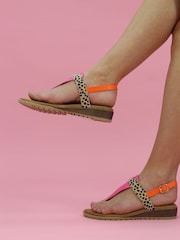 Lunar Gina Toe Post Sandals - Image 1 of 6