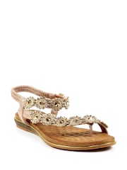 Lunar Charlotte II Floral Gemstone Sandals - Image 2 of 6