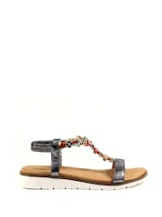 Lunar Natural Tempo Pewter Sandals - Image 2 of 7