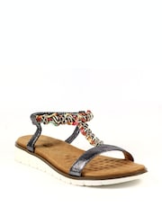 Lunar Natural Tempo Pewter Sandals - Image 3 of 7